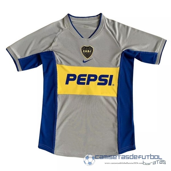 Segunda Camiseta Boca Juniors Retro Equipación 2002 Gris