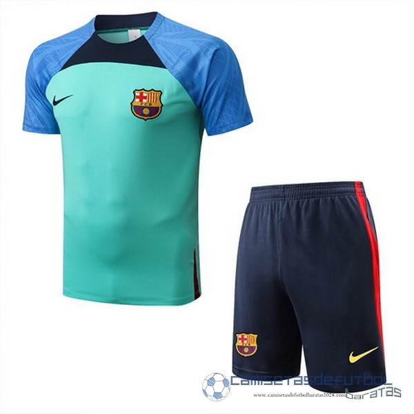 Entrenamiento Conjunto Completo Barcelona Equipación 2022 2023 Azul Verde