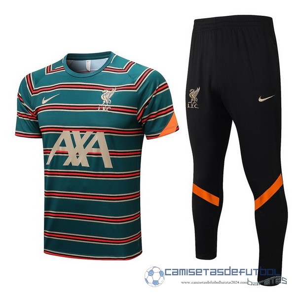 Entrenamiento Conjunto Completo Liverpool Equipación 2022 2023 Verde Naranja Negro