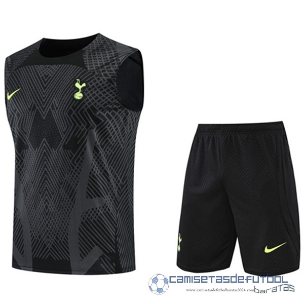 Entrenamiento Sin Mangas Conjunto Completo Tottenham Hotspur Equipación 2022 2023 Negro