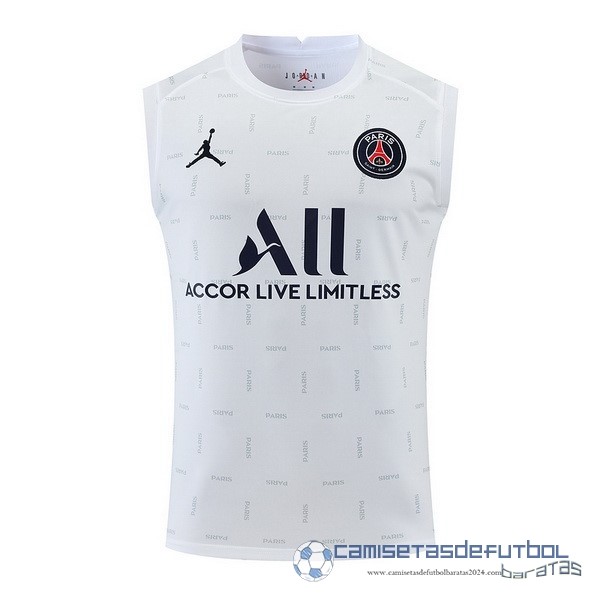 Entrenamiento Sin Mangas Paris Saint Germain Equipación 2022 2023 Blanco