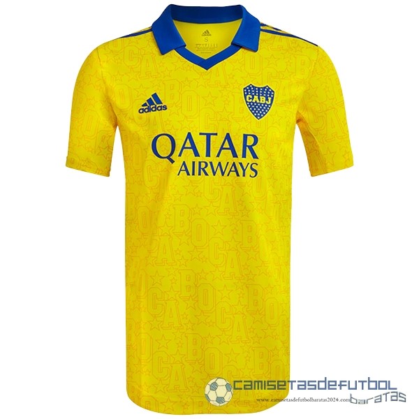 Tailandia Tercera Jugadores Camiseta Boca Juniors Equipación 2022 2023 Amarillo