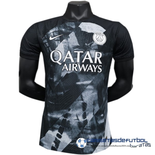 Nike Tailandia Especial Jugadores Camiseta Paris Saint Germain Equipación 2023 2024 Gris Negro