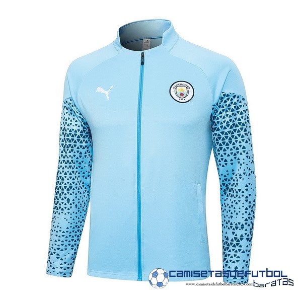 PUMA Ropa Deportiva Con Cremallera Larga Manchester City Equipación 2023 2024 Azul