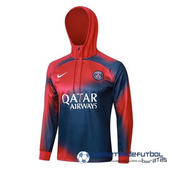 Chaqueta Con Capucha Paris Saint Germain Equipación 2023 2024 Rojo Azul