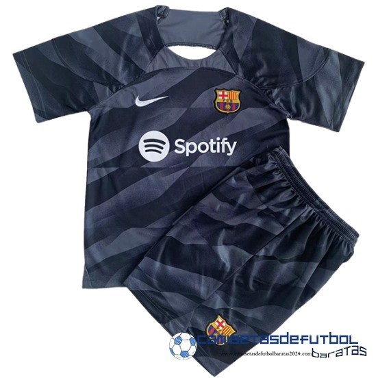 Portero Conjunto De Hombre Barcelona Equipación 2023 2024 Negro