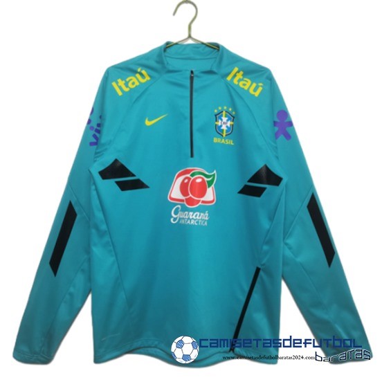 Sudadera Entrenamiento Brasil Equipación 2022 Verde Azul