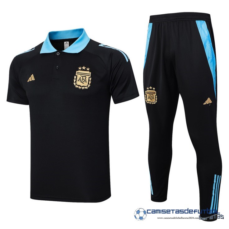 Conjunto Completo Polo Argentina Equipación 2024 Negro Azul