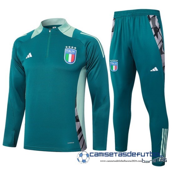 Conjunto Completo Sudadera Entrenamiento Italia Equipación 2024 Verde