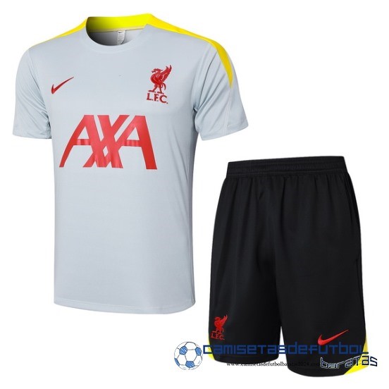 Entrenamiento Conjunto Completo Liverpool Equipación 2024 2025 Gris Amarillo Negro