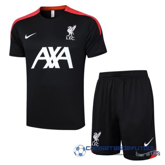 Entrenamiento Conjunto Completo Liverpool Equipación 2024 2025 Negro Blanco