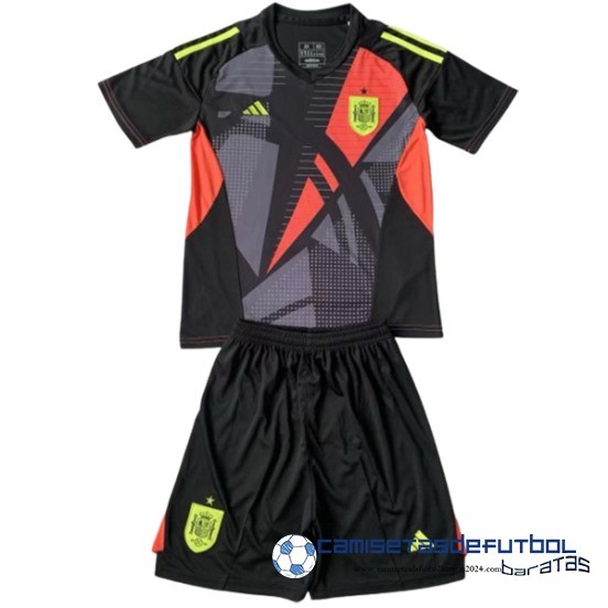 Portero Conjunto De Hombre España Equipación 2024 Negro