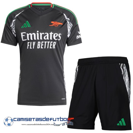 Segunda Conjunto De Hombre Arsenal Equipación 2024 2025 Negro